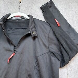Sedici Close Thermic Cycling Jacket Men's Black Half Zip Thermal Jersey Large